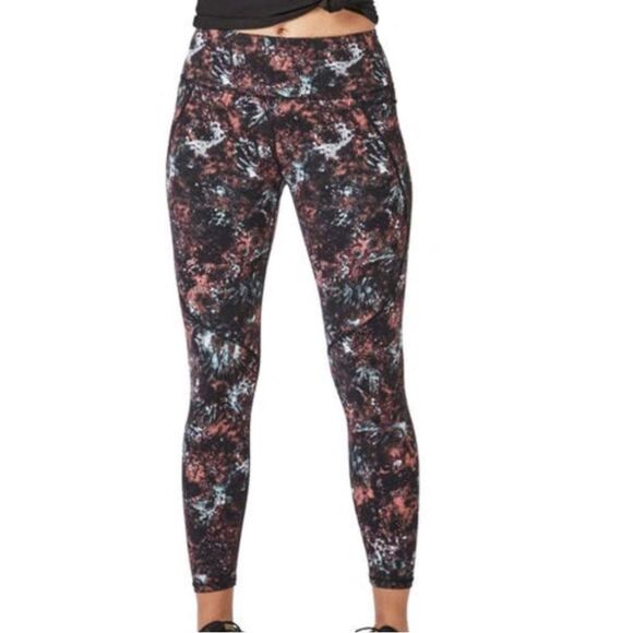 Sweaty Betty Power Leggings In Laundromat Pixelated Floral Sz Small Full Length - Picture 1 of 7